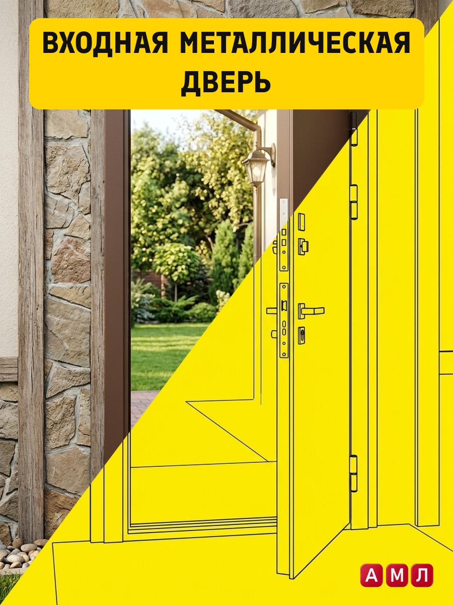 Проект чертеж Входная металлическая дверь чертёж
